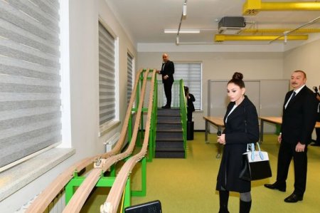 İlham Əliyev və Mehriban Əliyeva “STEAM İnnovasiya Mərkəzi”nin açılışında iştirak ediblər - FOTO