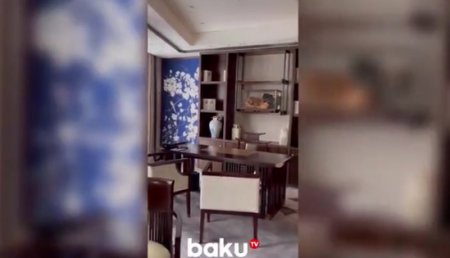Çin liderinin Moskvada qaldığı lüks hotel otağı nümayiş olundu
