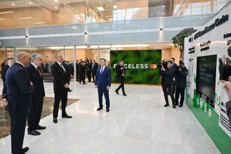 Azərbaycan və Qazaxıstan prezidentləri Astana Beynəlxalq Maliyyə Mərkəzində olublar 