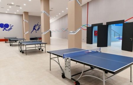 İlham Əliyev və Mehriban Əliyeva Neftçala Olimpiya İdman Kompleksinin açılışında - YENİLƏNİB + FOTO