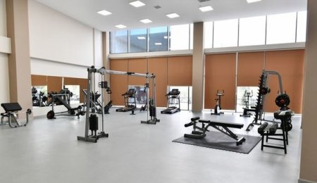 İlham Əliyev və Mehriban Əliyeva Neftçala Olimpiya İdman Kompleksinin açılışında - YENİLƏNİB + FOTO