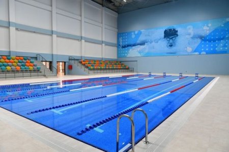 İlham Əliyev və Mehriban Əliyeva Neftçala Olimpiya İdman Kompleksinin açılışında - YENİLƏNİB + FOTO