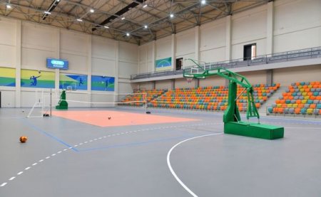 İlham Əliyev və Mehriban Əliyeva Neftçala Olimpiya İdman Kompleksinin açılışında - YENİLƏNİB + FOTO