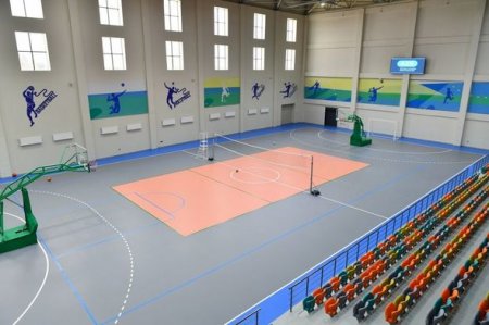 İlham Əliyev və Mehriban Əliyeva Neftçala Olimpiya İdman Kompleksinin açılışında - YENİLƏNİB + FOTO