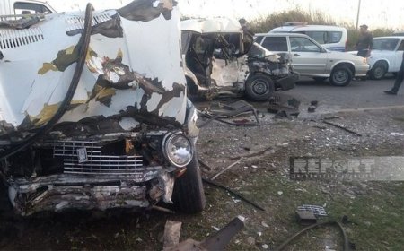 Bərdədə iki avtomobil toqquşdu: Ölən və yaralananlar var - FOTO Bərdədə iki avtomobil toqquşdu: Ölən və yaralananlar var - FOTO