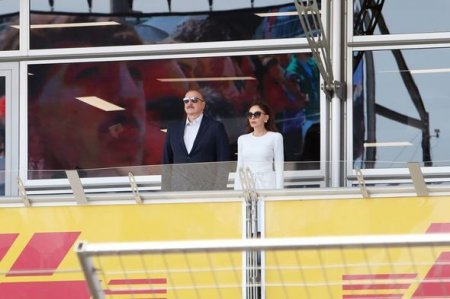 İlham Əliyev və Mehriban Əliyeva “Formula-1” Azərbaycan Qran-prisinin əsas yarışına baxıblar - YENİLƏNİB+FOTOй