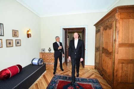 İlham Əliyev və Mehriban Əliyeva Mehmandarovların malikanə kompleksinin açılışında iştirak ediblər - FOTO