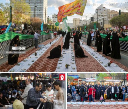 İranda altı kilometrlik iftar süfrəsi açılıb İranda altı kilometrlik iftar süfrəsi açılıb