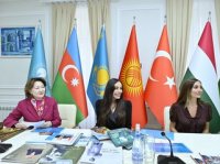 Leyla Əliyeva və Arzu Əliyeva Türk Mədəniyyəti və İrsi Fondunu ziyarət ediblər Leyla Əliyeva və Arzu Əliyeva Türk Mədəniyyəti və İrsi Fondunu ziyarət ediblər