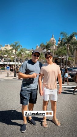 Emin Ağalarov oğlu ilə Monakoda