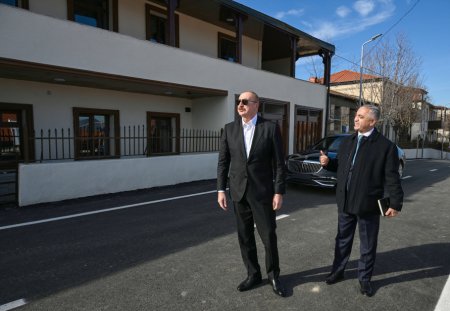 Prezident Xankəndinin Kərkicahan qəsəbəsində 