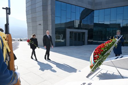 Prezident İlham Əliyev Xocalı Soyqırımı Memorialının açılışında iştirak edib YENİLƏNİB
