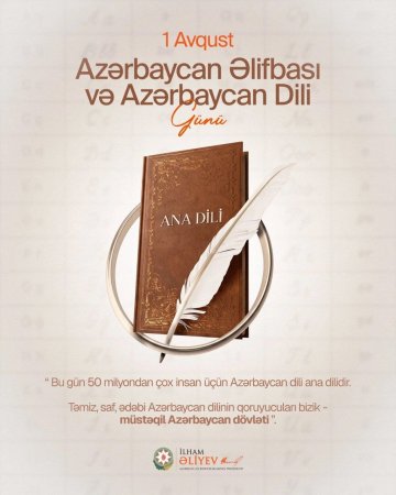 Prezidentdən Azərbaycan Əlifbası və Dili Günü ilə bağlı paylaşım
